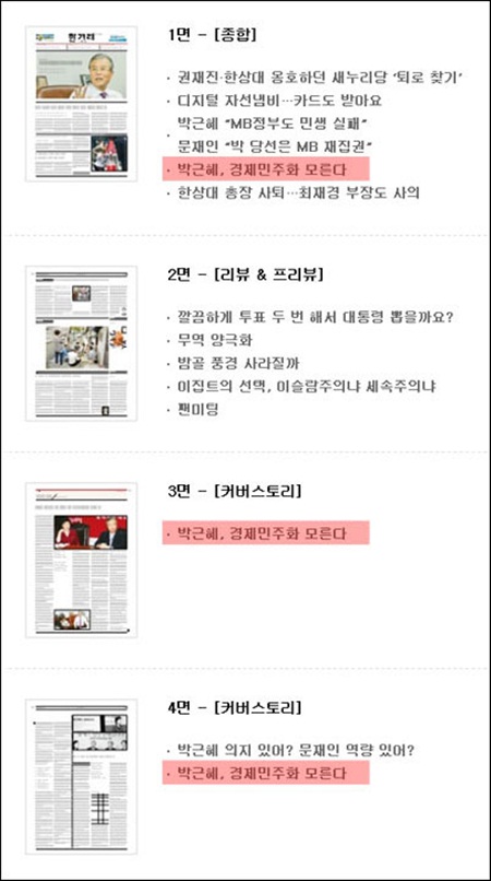 한겨레의 선정적 보도 ‘사실이 되어버린 의견’