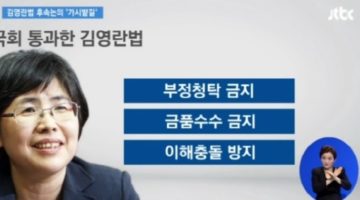‘김영란법’, 그동안 우리 사회는 어떤 모습이었기에
