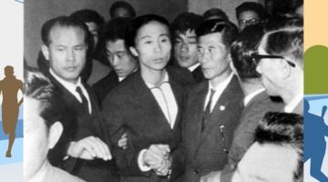 1964년, 북한 육상선수 신금단이 이산가족 아버지와 상봉하다