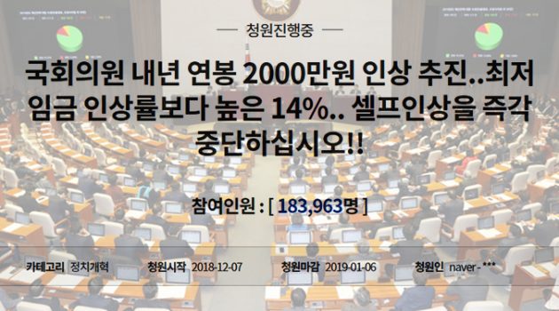 기적의 반올림, ‘국회의원 연봉 2,000만 원 인상’은 가짜 뉴스다